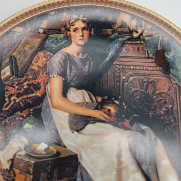 Norman Rockwell Dreaming in the Attic Collectible Plate Knowles China PR426 - Picture 5 of 5